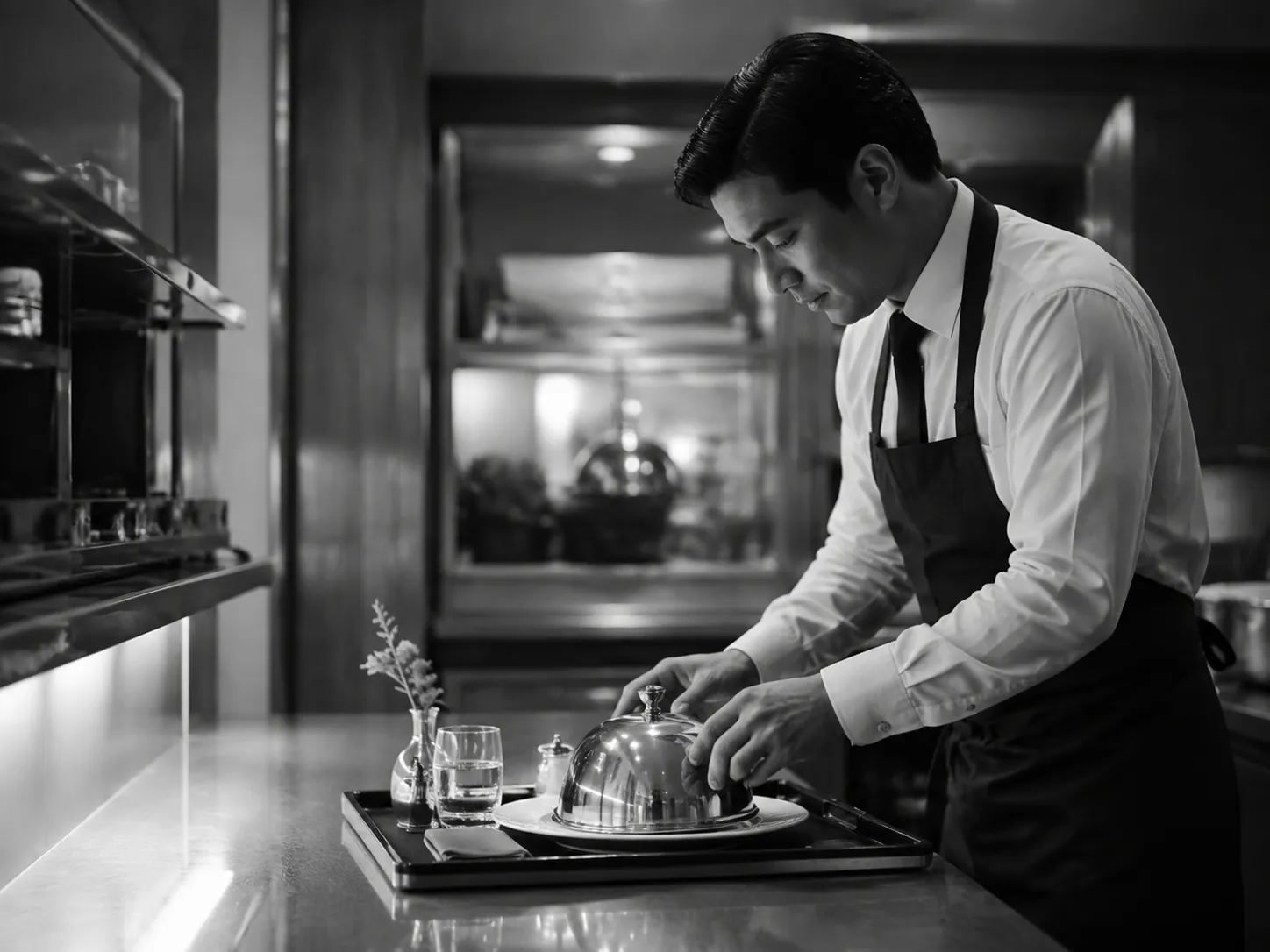 A back-of-house colleague completing a hotel request